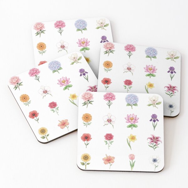 Item preview, Watercolor Botanical Flowers Sticker Pack Vintage Floral Clip Art designed and sold by Pavnud.