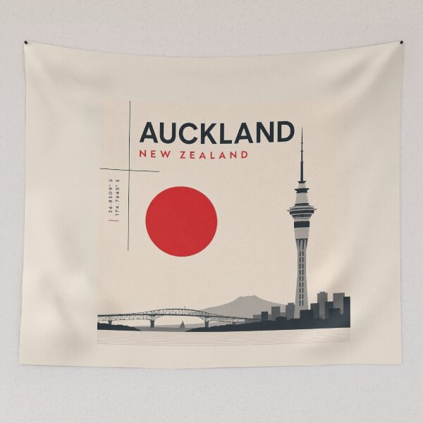 Item preview, Auckland swiss style poster designed and sold by CMYKStudio.