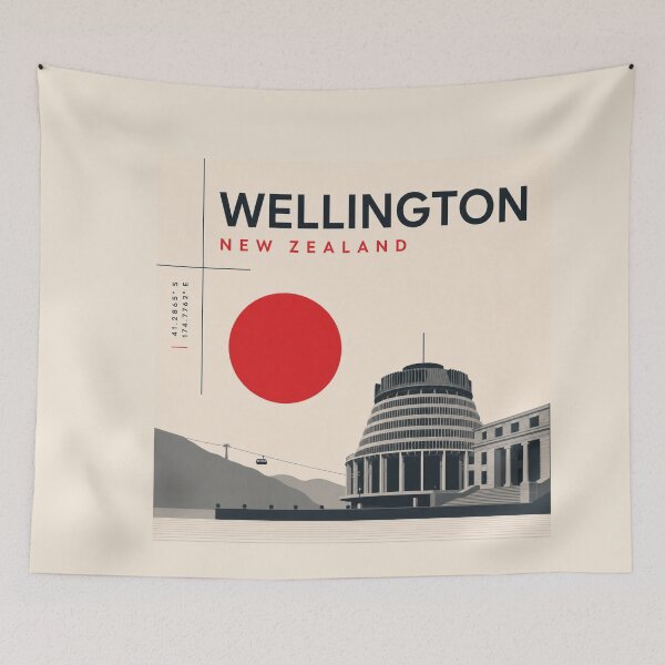 Item preview, Wellington swiss style poster designed and sold by CMYKStudio.