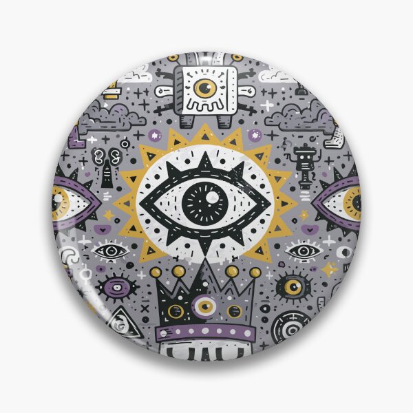 Item preview, Surreal Cosmic Eye King Doodle designed and sold by Romgora.