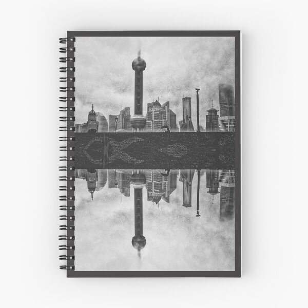 Item preview, Greyscale Oriental Pearl from The Bund designed and sold by Empathetic-Psychopath.