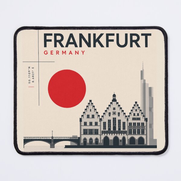 Item preview, Frankfurt swiss style poster designed and sold by CMYKStudio.