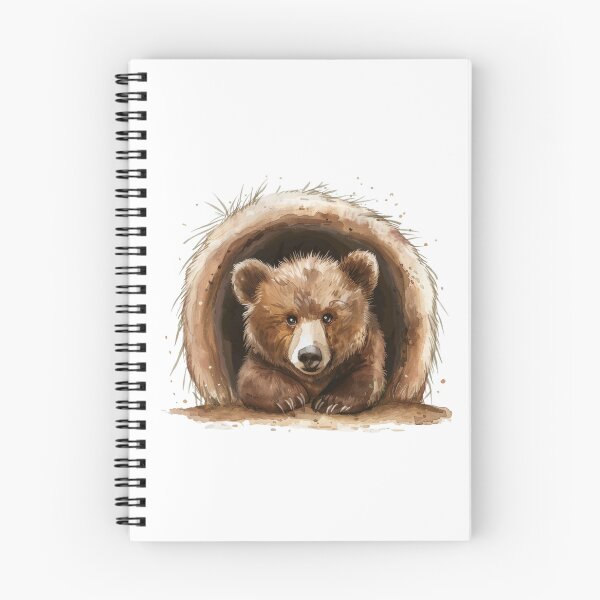 Item preview, Bear Cub | Cute Woodland Animal Watercolor Art designed and sold by Mandayartstudio.
