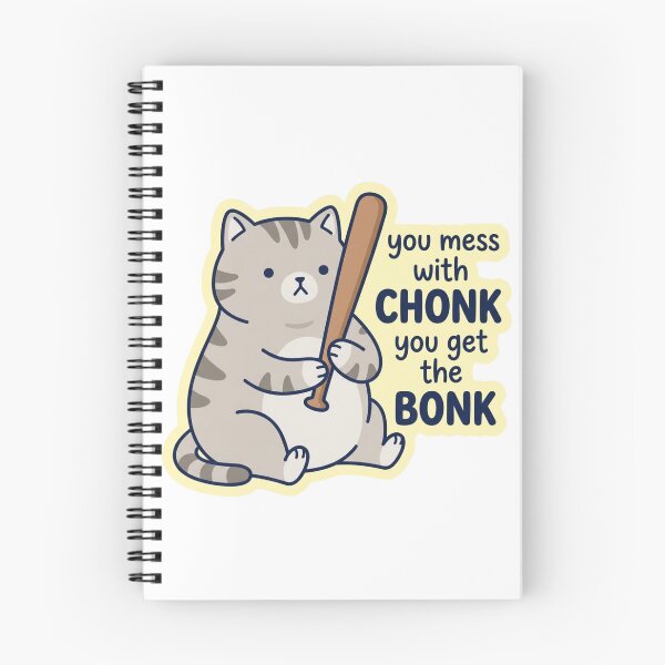 Item preview, You Mess With Chonk You Get The Bonk Funny Bat Cat Meme designed and sold by raedattia.