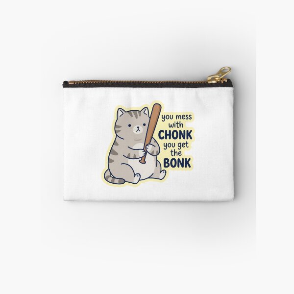 Item preview, You Mess With Chonk You Get The Bonk Funny Bat Cat Meme designed and sold by raedattia.