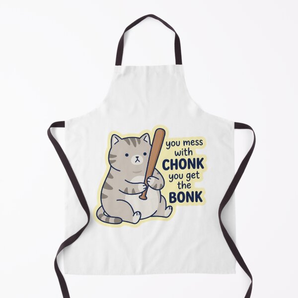 Item preview, You Mess With Chonk You Get The Bonk Funny Bat Cat Meme designed and sold by raedattia.