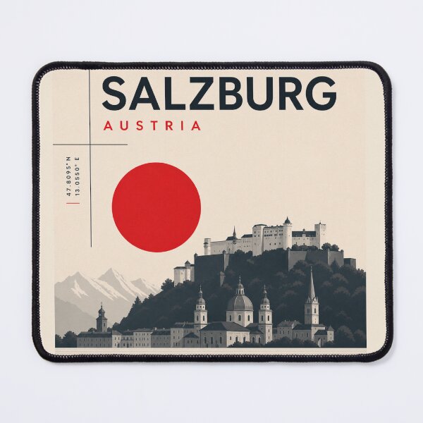 Item preview, Salzburg swiss style poster designed and sold by CMYKStudio.