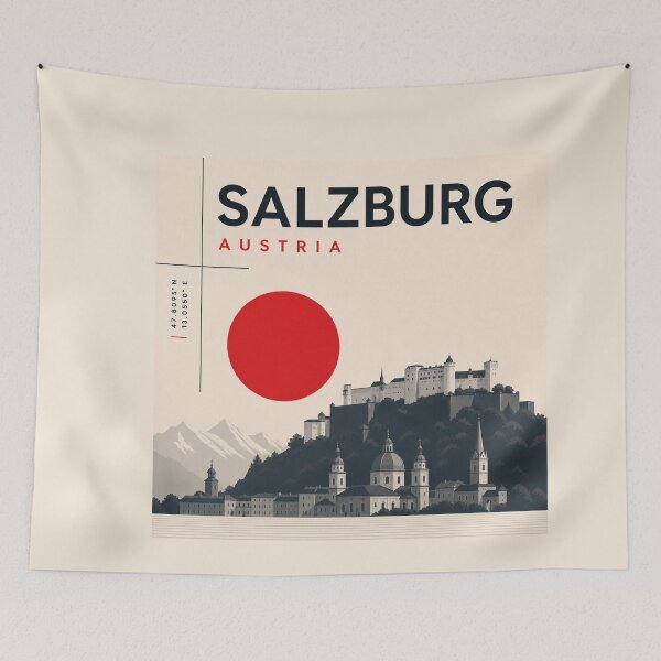Item preview, Salzburg swiss style poster designed and sold by CMYKStudio.