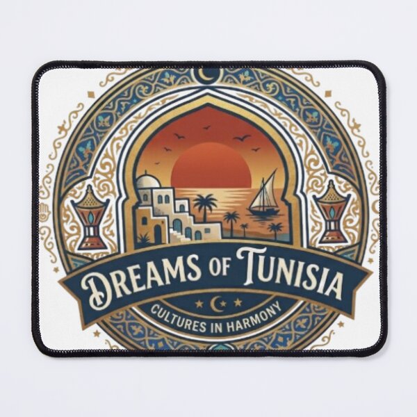 Item preview, Dreams of Tunisia - Mediterranean Vintage Heritage Badge designed and sold by Salma.Store.