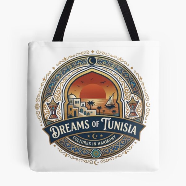 Item preview, Dreams of Tunisia - Mediterranean Vintage Heritage Badge designed and sold by Salma.Store.
