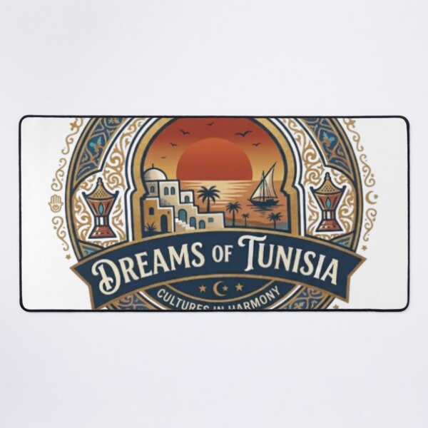 Item preview, Dreams of Tunisia - Mediterranean Vintage Heritage Badge designed and sold by Salma.Store.