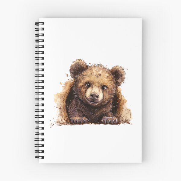 Item preview, Bear Cub | Cute Woodland Animal Watercolor Art designed and sold by Mandayartstudio.