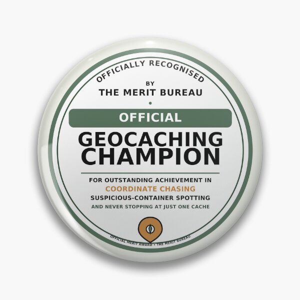 Item preview, Geocaching Gift | Official Geocaching Champion Award designed and sold by TheMeritBureau.
