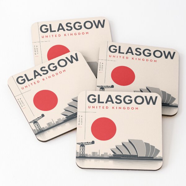 Item preview, Glasgow swiss style poster designed and sold by CMYKStudio.