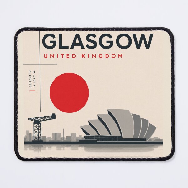 Item preview, Glasgow swiss style poster designed and sold by CMYKStudio.