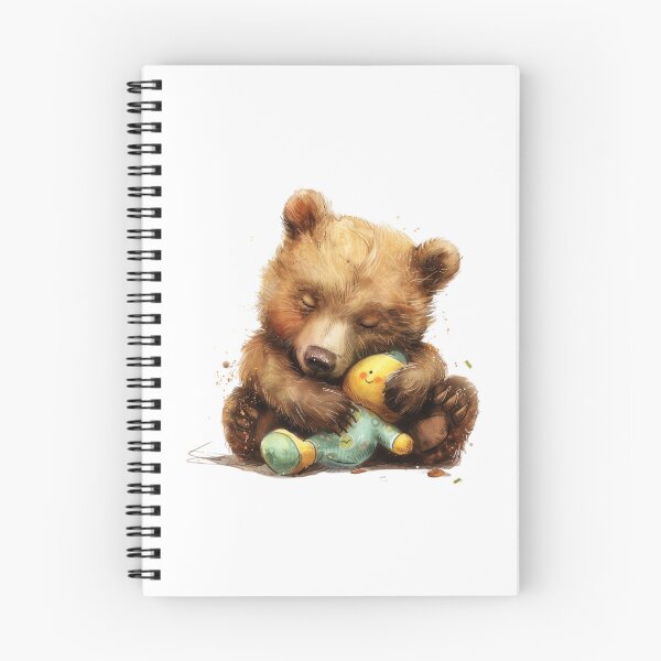 Item preview, Bear Cub | Cute Woodland Animal Watercolor Art designed and sold by Mandayartstudio.