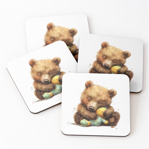 Item preview, Bear Cub | Cute Woodland Animal Watercolor Art designed and sold by Mandayartstudio.