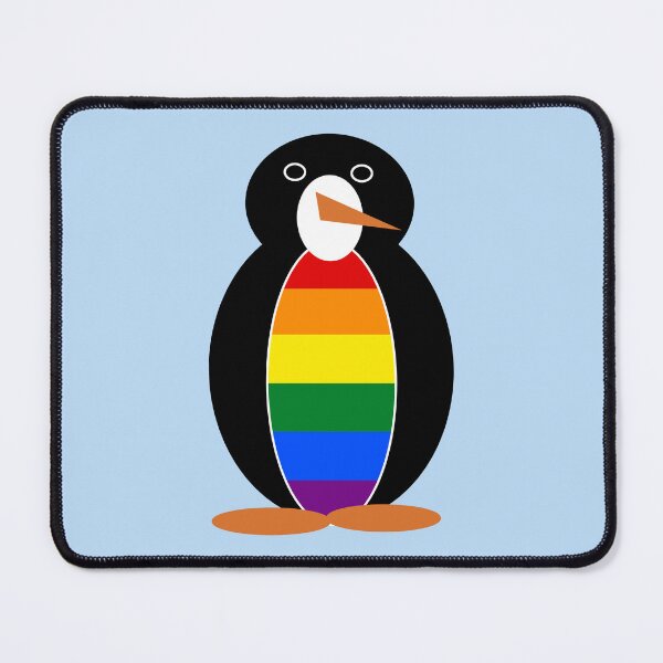 Item preview, Gay Pride Rainbow Flag Ms. Penguin Cute LGBTQ Design designed and sold by AuntieShoe.