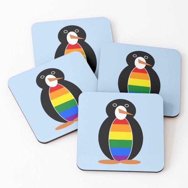 Item preview, Gay Pride Rainbow Flag Ms. Penguin Cute LGBTQ Design designed and sold by AuntieShoe.