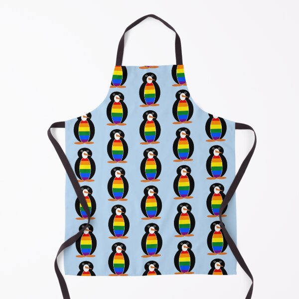 Item preview, Gay Pride Rainbow Flag Ms. Penguin Cute LGBTQ Design designed and sold by AuntieShoe.