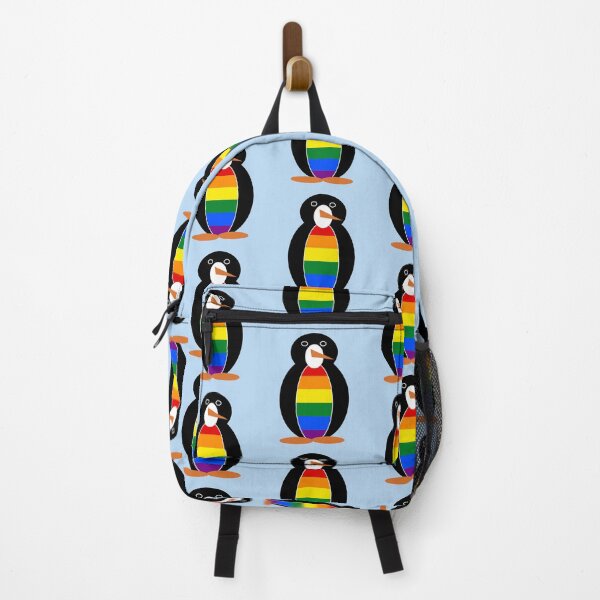Item preview, Gay Pride Rainbow Flag Ms. Penguin Cute LGBTQ Design designed and sold by AuntieShoe.