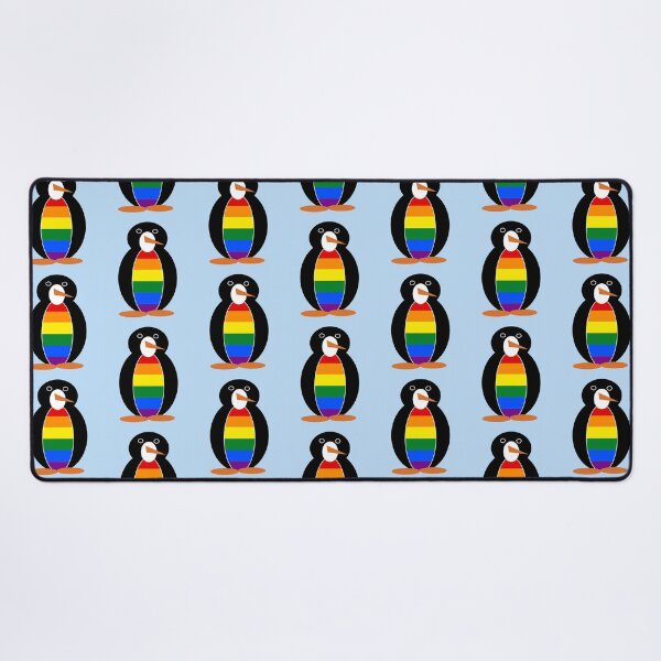 Item preview, Gay Pride Rainbow Flag Ms. Penguin Cute LGBTQ Design designed and sold by AuntieShoe.