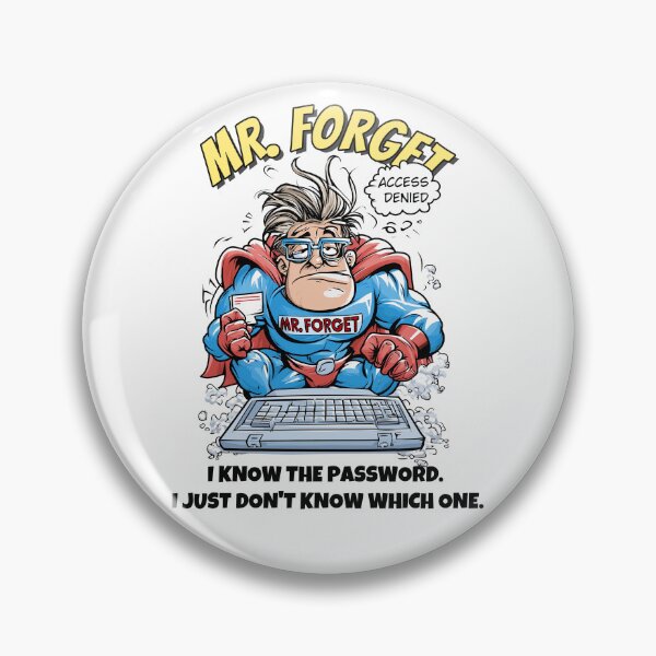 Item preview, Mr. Forget Funny Superhero – I Know the Password designed and sold by JacekKita.