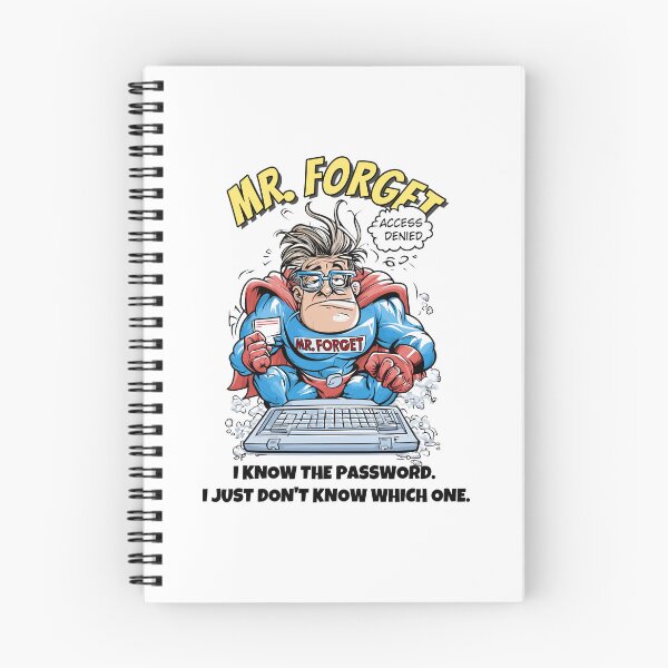 Item preview, Mr. Forget Funny Superhero – I Know the Password designed and sold by JacekKita.
