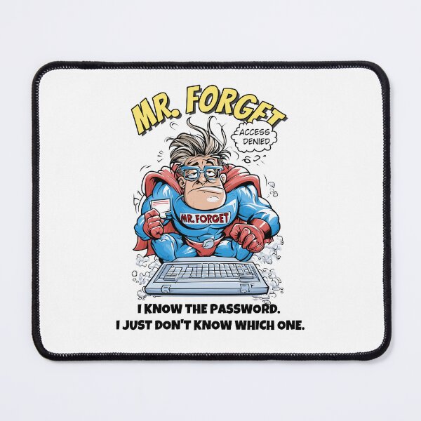 Item preview, Mr. Forget Funny Superhero – I Know the Password designed and sold by JacekKita.