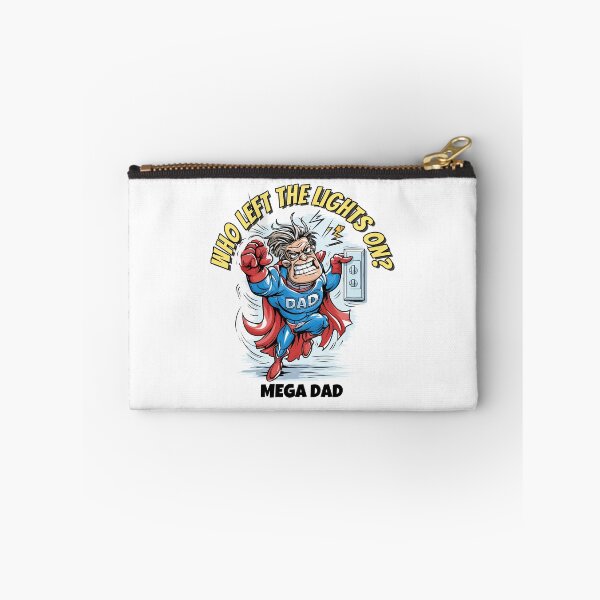 Item preview, Mega Dad Funny Superhero T-Shirt – Who Left the Lights On? designed and sold by JacekKita.