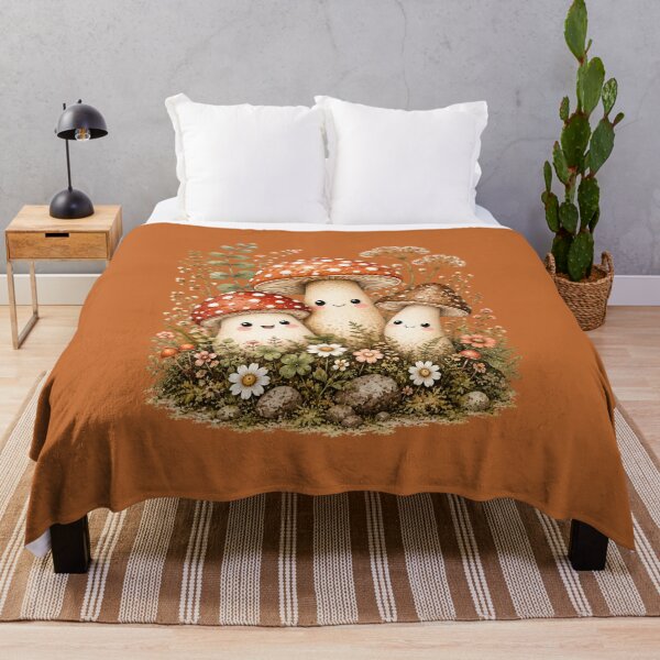 Item preview, Kawaii Mushroom Besties Illustration – Cute Spotted Cap Trio Design Art designed and sold by MagicMakerPh.