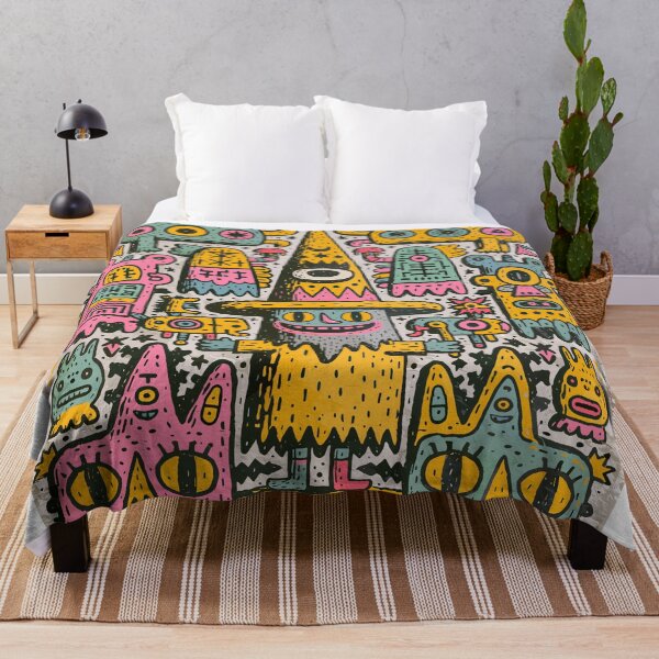 Item preview, Whimsical Doodle Monsters and Wizard Art designed and sold by Romgora.