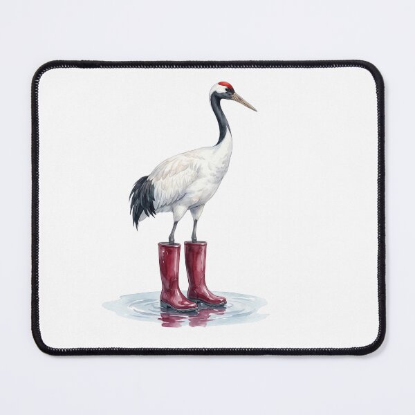 Item preview, Red Crowned Crane Boots designed and sold by Roy & Tiffany.