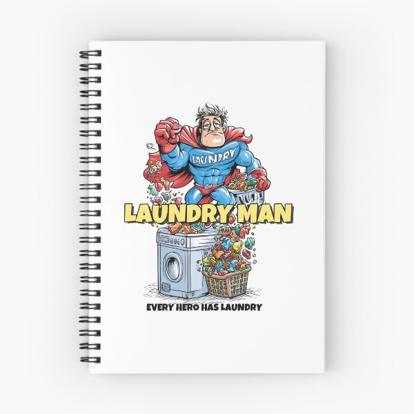 Item preview, Laundry Man Funny Superhero T-Shirt – Every Hero Has Laundry designed and sold by JacekKita.