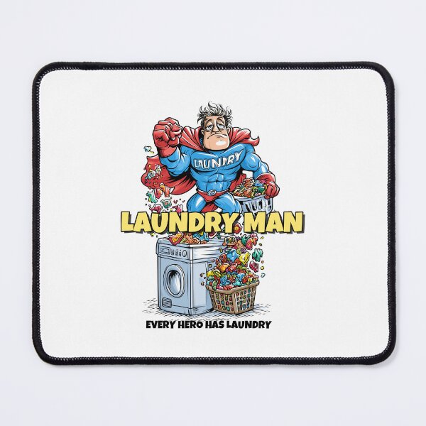 Item preview, Laundry Man Funny Superhero T-Shirt – Every Hero Has Laundry designed and sold by JacekKita.