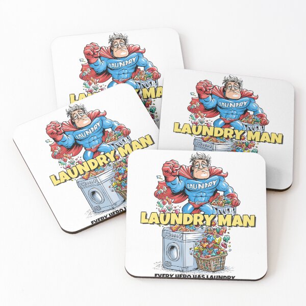 Item preview, Laundry Man Funny Superhero T-Shirt – Every Hero Has Laundry designed and sold by JacekKita.
