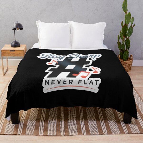 Item preview, Stay Sharp Never Flat – Music Sharp Symbol Pun Design designed and sold by Midnight Veil Designs.