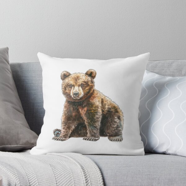 Item preview, Bear Cub | Cute Woodland Animal Watercolor Art designed and sold by Mandayartstudio.