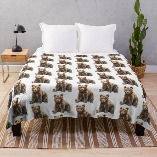 Item preview, Bear Cub | Cute Woodland Animal Watercolor Art designed and sold by Mandayartstudio.