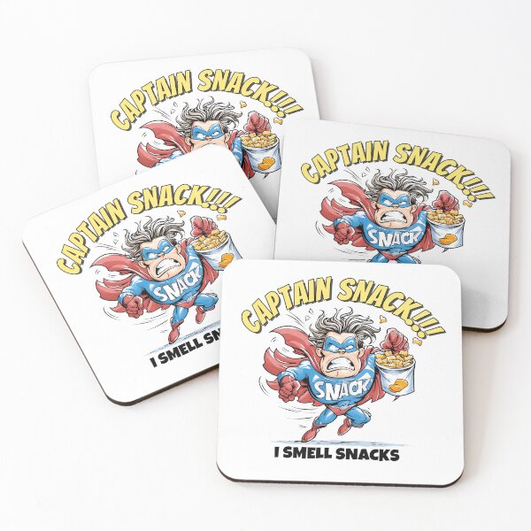 Item preview, Captain Snack Funny Superhero T-Shirt – I Smell Snacks designed and sold by JacekKita.
