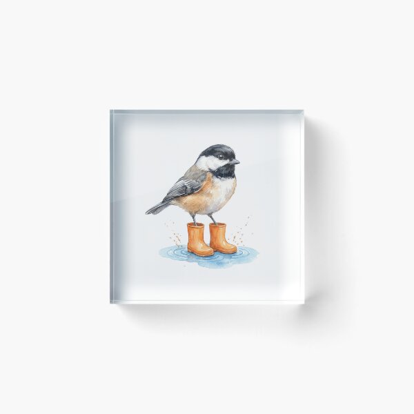 Item preview, Chickadee Orange Rain Boots designed and sold by Roy & Tiffany.