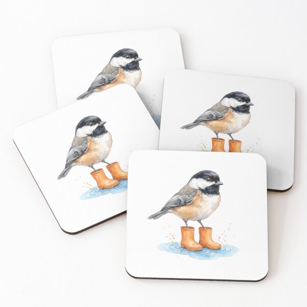 Item preview, Chickadee Orange Rain Boots designed and sold by Roy & Tiffany.