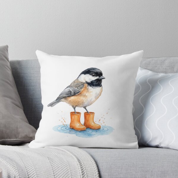 Item preview, Chickadee Orange Rain Boots designed and sold by Roy & Tiffany.