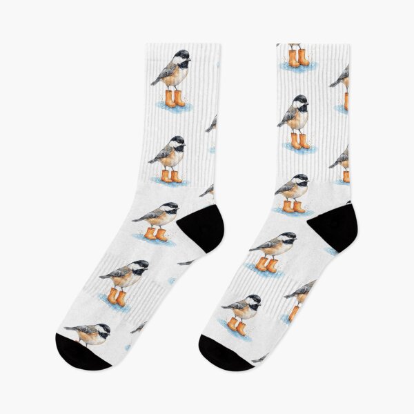 Item preview, Chickadee Orange Rain Boots designed and sold by Roy & Tiffany.