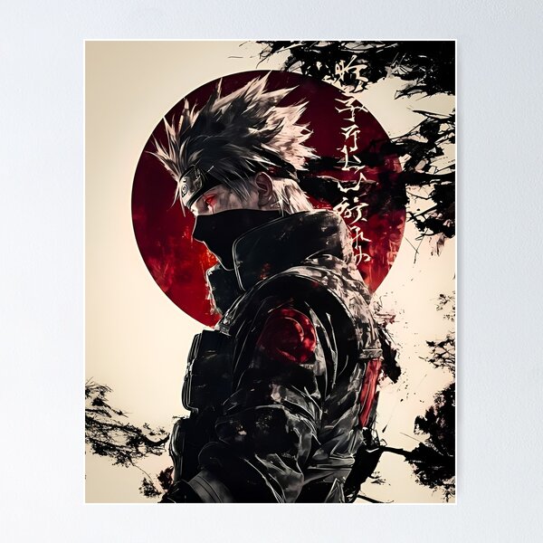 Item preview, Kakashi Hatake Dark Shinobi Warrior Anime Japanese Art designed and sold by Dyan4.