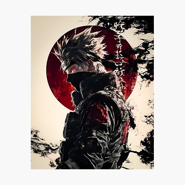Item preview, Kakashi Hatake Dark Shinobi Warrior Anime Japanese Art designed and sold by Dyan4.