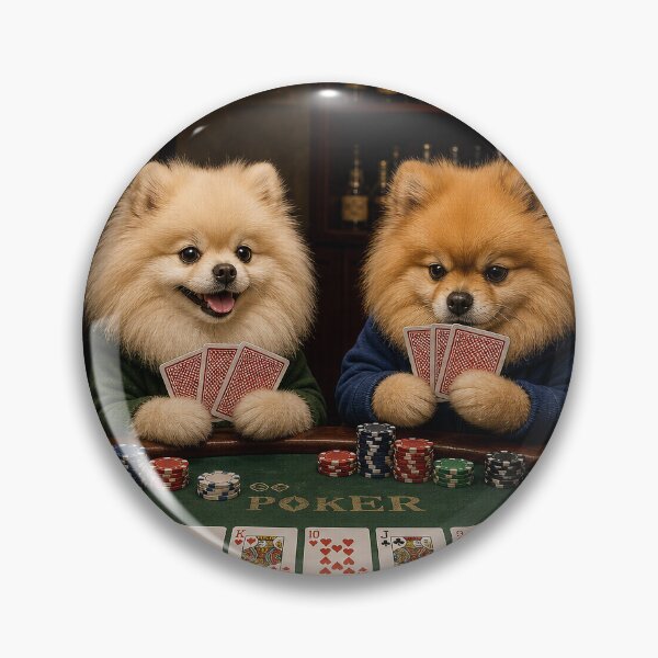 Item preview, Pomeranian Poker Night designed and sold by Twisted Oak Gifts.