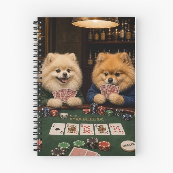Item preview, Pomeranian Poker Night designed and sold by Twisted Oak Gifts.