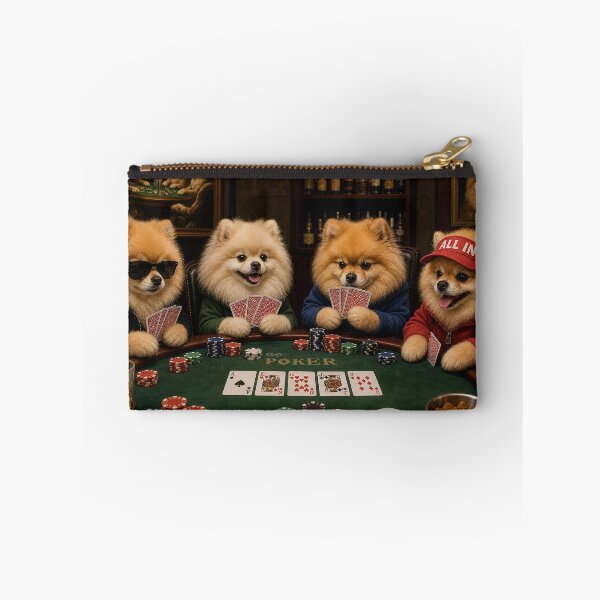 Item preview, Pomeranian Poker Night designed and sold by Twisted Oak Gifts.