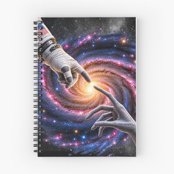 Item preview, Michelangelo Astronaut with Alien Hands Galaxy Space Sci-Fi designed and sold by Genius Geek.
